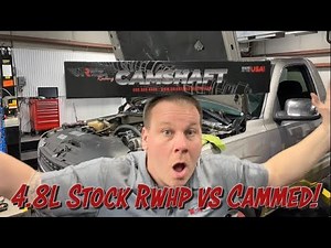 Wonder what a stock 4.8 makes to the rear wheels? Then with a cam and headers? Then with an intake?