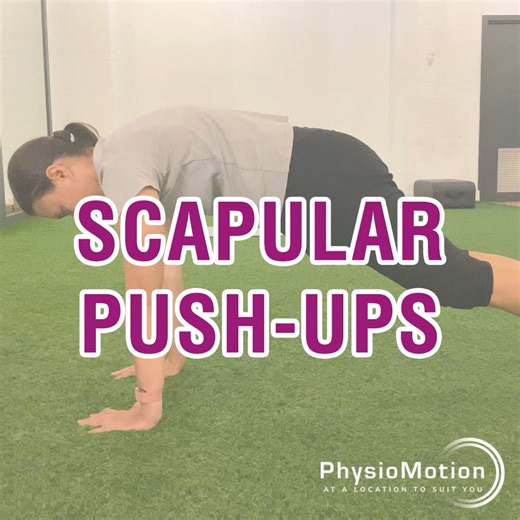 SCAPULAR PUSH-UPS - VIDEO