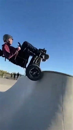 Elderly Man’s INSANE Wheelchair Flips Defy Gravity at Skatepark!