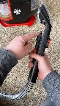 How to clean carpet with the Dirt Devil portable carpet cleaner. #carpetcleaners