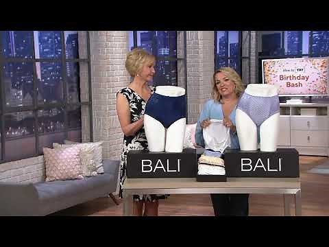 Bali Essentials Set of 3 Double Support Brief Panties on QVC