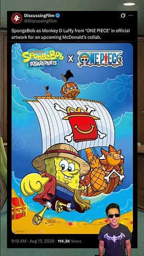 SpongeBob SquarePants x One Piece collab for McDonald’s!