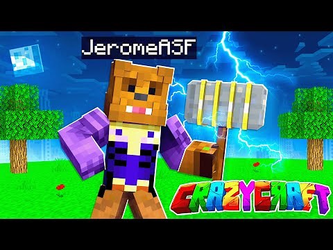 Creating The ULTIMATE MJOLNIR In Minecraft Crazy Craft