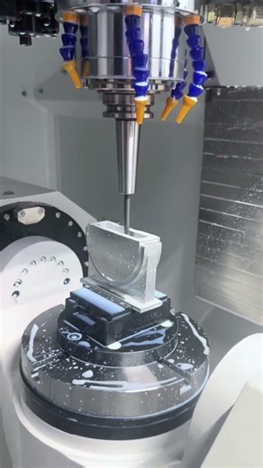 CNC machining | 5-axis machining: automated mechanical structural parts processing #cnc