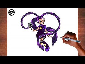 How to Draw Lily Lovebraids Poppy Playtime 5 Step by step