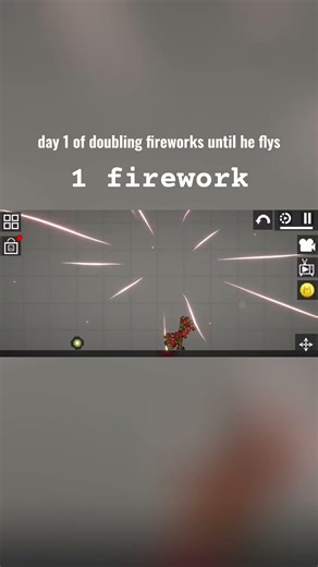 day 1 of adding fireworks untill he flys #fireworks #melonpg #melonsanbox #firework