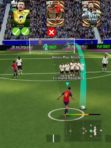 Neymar Vs Ronaldo Vs Messi | Who's better at Free-kick?🤨