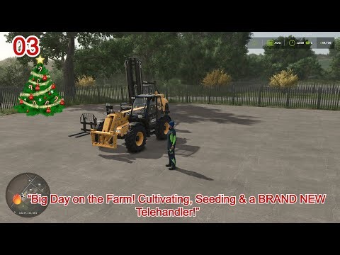 🔥 “Big Day on the Farm! Cultivating, Seeding & a BRAND NEW Telehandler!”