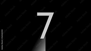 Countdown animation from 10 to 0. Great for luma keying and masking.