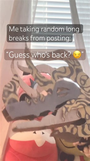 Guess who’s back? 🗣️🔥🔥 #dragonpuppets #dragons #puppeteer #funny #paperdragon #MochaMilkDragons