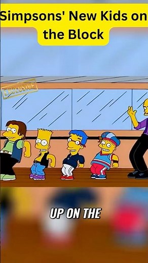 New Kids on the Block on The Simpsons #thesimpsons #simpsons