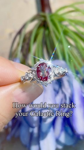 2.6K views · 58 reactions | Discover the art of stacking with our Galactic Ring! ✨ Our rings are designed for mixing, matching, and stacking, so you can create a look that‘s uniquely yours. Express your style with Azura Jewelry! #RingStacking #stackingrings #delicaterings #celestialjewelry #celestialring | Azura Jewelry | Facebook