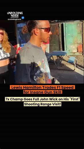 Unfolding Bharat | Latest News on Instagram: "Watch 7-time Formula 1 World Champion Lewis Hamilton absolutely dominate at Taran Tactical – the legendary range where Keanu Reeves trained for John Wick! On his “first time” ever handling firearms, Hamilton unleashes lightning-fast reflexes honed from racing at 200+ mph, nailing targets with pinpoint accuracy on pistols, rifles, and shotguns. Instructors call him “crazy good” and the most naturally gifted shooter they’ve ever seen. This epic throwba