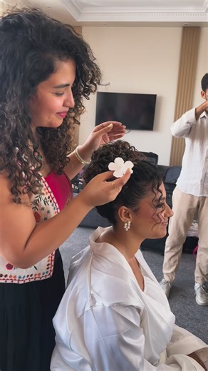 Simplicity 🌸🤣natural curly hairstyle without using heat 🤍 Hair piece @maria.armanyous.hairpieces 🌸 #natural #flowers #hairpiece # | Maria Armanyous Hairstylist