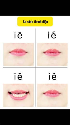 Distinguishing Chinese tones through the 'ie' sound #chineselanguage #chinesepronunciation