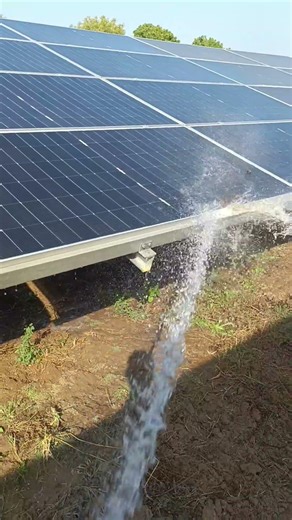 solar project module cleaning 🧹🧼