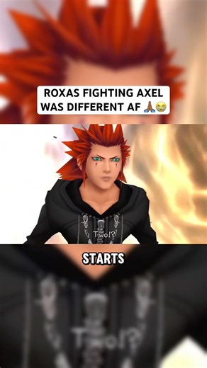Roxas Was Moving DIFFERENT Against Axel In KH2 😭‼️ #kingdomhearts #shorts