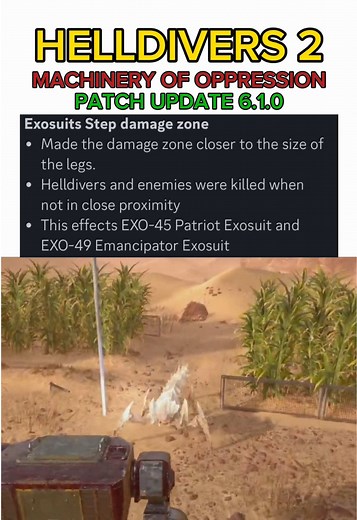 Exosuits CHANGE After Patch Update 6.1.0 #helldivers2 #helldivers