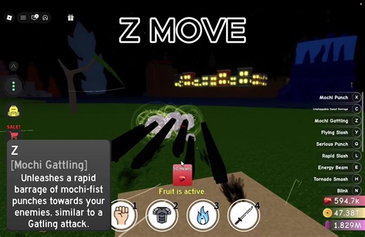 MOCHI FRUIT#roblox #robloxfyp #anime #animefyp #animefightingsimulatorendless