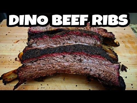 Texas Style Beef Ribs - Smoked BBQ Dino Ribs