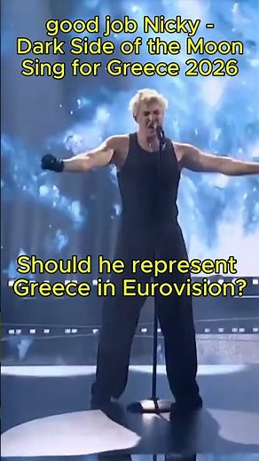 🇬🇷 good job Nicky - Dark Side of the Moon (LIVE) | Sing for Greece 2026 (Greece Eurovision 2026)