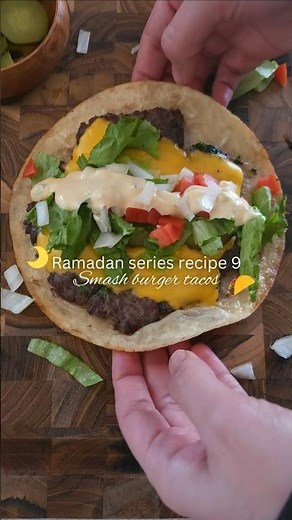 Crunchy juicy smash burger taco recipe