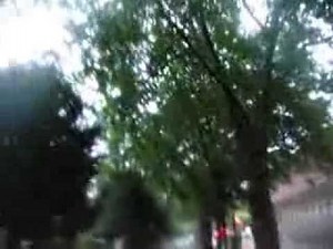 Unwetter in Düsseldorf an der Rheinpromenade 14.07.2010