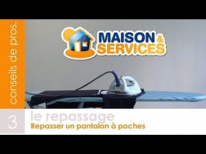 Repasser et plier un pantalon à poches - Vidéo n°3
