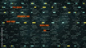 Professional hacking attack detected on screen, system breach, failed protection. Computer screen with hacking warning message. Cybercrime
