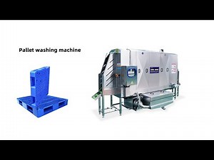 Standing cleaning plastic pallet washing machine