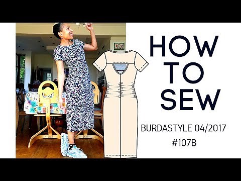Burda 4/2017 107b Dress Sewing Tutorial