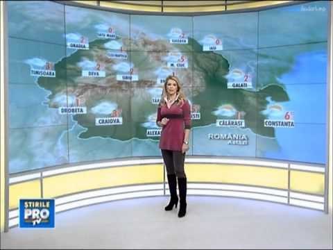 Magda Palimariu - Collar Up Romanian Weather Presenter