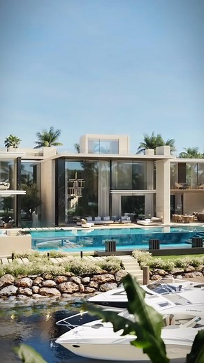 B8 ARCHITECTURE on Instagram‎: "VILLA SOL MAYA // A Paradigm of Coastal Elegance in Mexico Introducing Villa Sol Maya, an architectural marvel nestled along Mexico’s mesmerizing Caribbean Sea coastline on a 1,600 sqm plot. This meticulously crafted villa seamlessly blends high-end natural materials, curved walls, and expansive windows, erasing the boundaries between indoor and outdoor spaces. The result is an immersive experience where natural light bathes every corner, and panoramic views of th