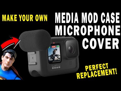 Make your own REPLACEMENT GoPro Media Mod Case Microphone Cover