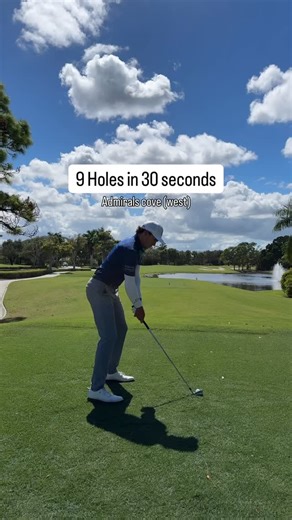 9 Holes in 30 seconds ⛳️ #golf #golfing #golfswing #golfer | James Nicholas Golf