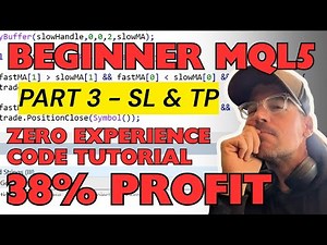 Beginner MQL5 Trading Bot Code - Moving Average Part 3 #algotrading #stockmarket