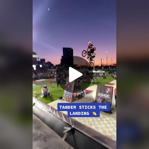 What is better than one person landing the mega ramp… two people landing it 🔥 (rwillyofficial/IG) #megaramp #tandemstyle #nailedit