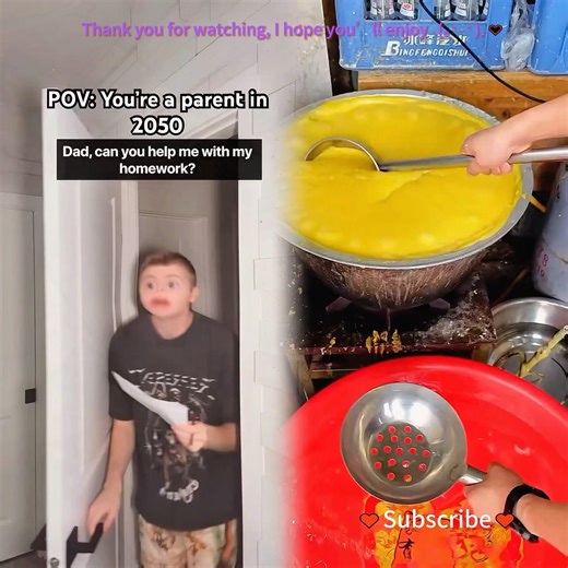 Dad Helps Son With Homework