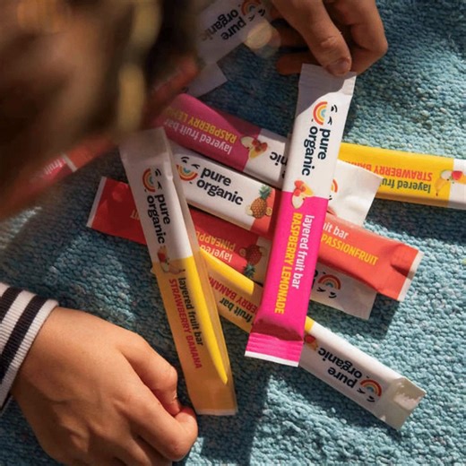 1.9K views · 88 reactions | Apply to try FREE Pure Organic Layered Fruit Bars, perfect for a satisfying on-the-go treat. Made with real fruit & no added sugar, they're a win for taste buds & health! | PINCHme | Facebook