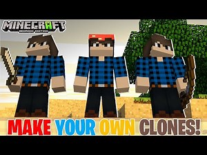 How To Make Player Clone In Minecraft Pe 1.20+ || Create Your OWN Player Clones ||😊😒