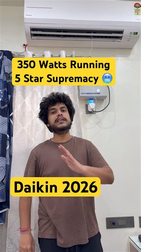 Daikin 1.5 Ton 5 Star 🥶 = Crazy Low Power Consumption ⚡ 🔥 42°C+ Outside Temperature 🥵