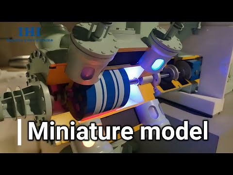 【IHI】Miniature model of our LNG BOG Reciprocating Compressor