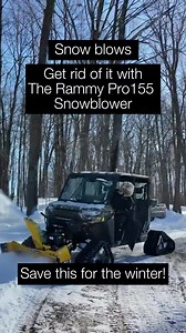 They said winter wins every time… They haven’t seen the Rammy UTV Snowblower Pro 155 on a Polaris Ranger with tracks. Wide. Ruthless. Built to make snowbanks nervous. @rammy_atv_accessories proving that snow doesn’t stand a chance. #rippingit #snowblowerlife #rammypower #utvwithattitude #winterwarrior #builtdifferent #heavyequipmentlife #contractorfavorite | Ripping It Outdoors LLC