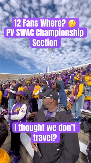 #pvamu #PVU #PrairieView Fans #SWAC Championship Game Section.