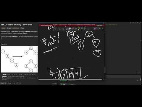 Leetcode:1382 | Balance a Binary Search Tree | LetsThink