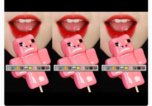 MUKBANG MINECRAFT FOOD, HONEYCOMB, SUGAR FONDANT TANGHULU EATING SOUND