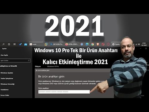 Windows 10 Pro Tek Bir Ürün Anahtarı İle Kalıcı Etkinleştirme 2024