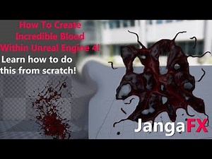 UE4 VFX For Games - How to create blood textures, shaders and particles!