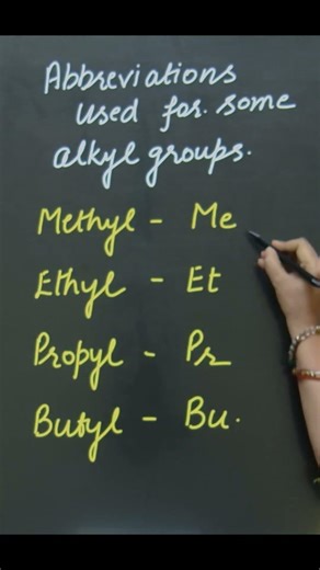 Me, Et, Pr, Bu – Alkyl Group Abbreviations in 15 seconds!!