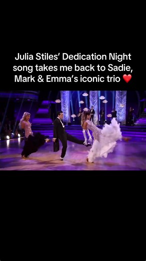 This trio was EVERYTHING! 😭❤️ One of my favorite DWTS throwbacks! Who remembers this dance? @Mark Ballas @Emma Slater @Sadie Robertson Huff #DWTS #DancingWithTheStars